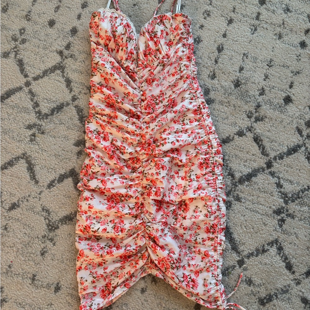 Princess Polly Red Floral Mini Dress